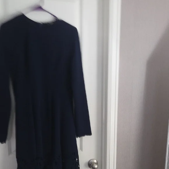 SHEIN Elegant Navy Long Sleeve Dress - Picture 1 of 4